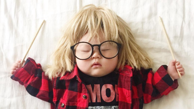 This Creative Mom Dresses Up Her Baby While She Naps and We're Obsessed