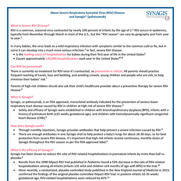 All You Need to Know about Synagis