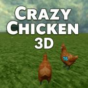 Crazy Chicken 3D Game Logo