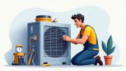 heater and ac repair Logo