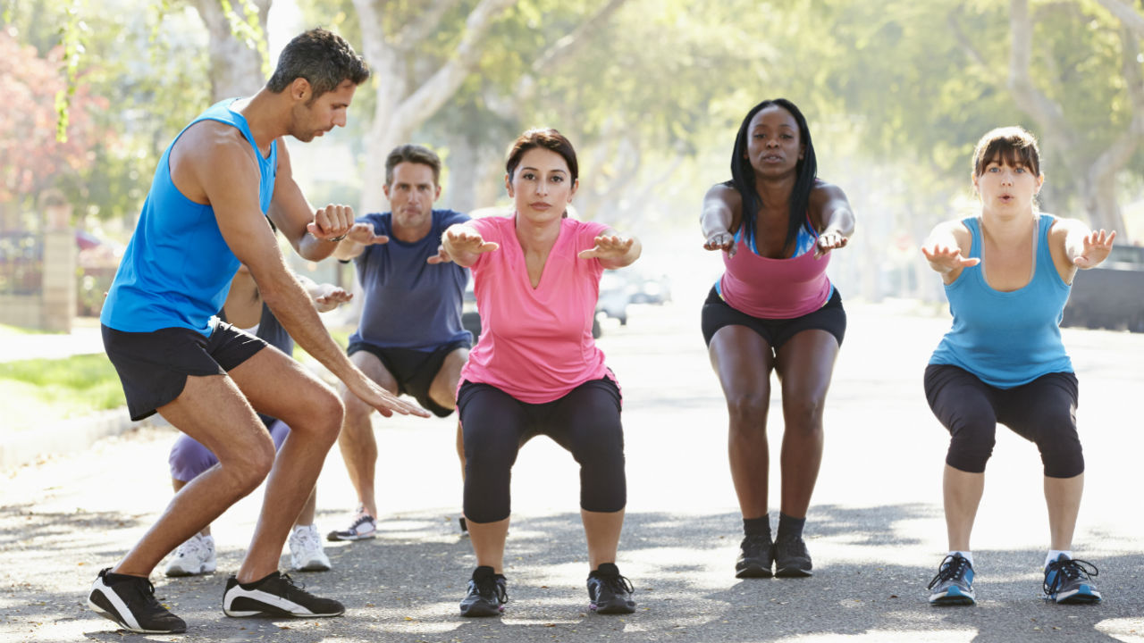 women exercising