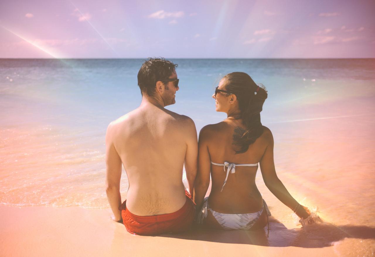 couple on the beach