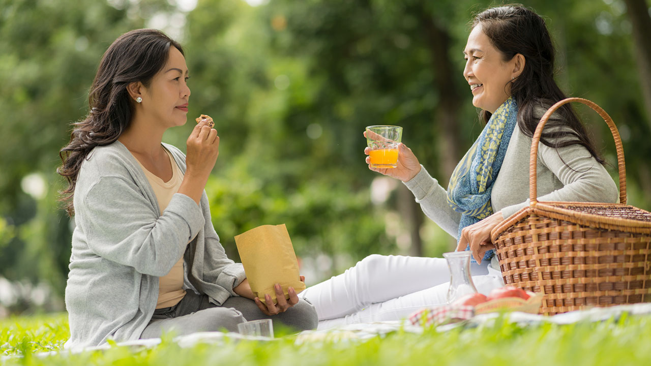 Women on picnic