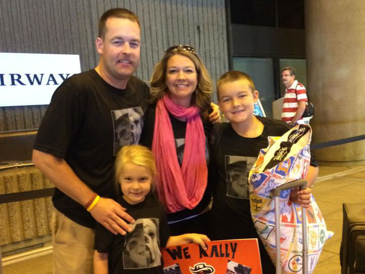 carroll family at airport