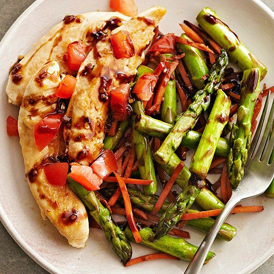 balsamic chicken and vegetables