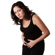 woman with digestive problems