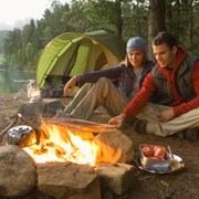 sweat and work hard to enjoy your camping trip