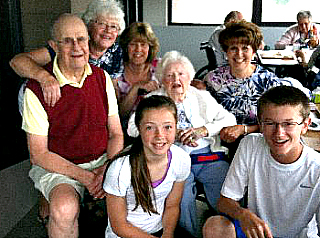 Muriel and her extended family