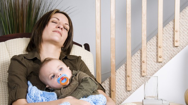 postpartum depression is compounded by new moms' lack of sleep