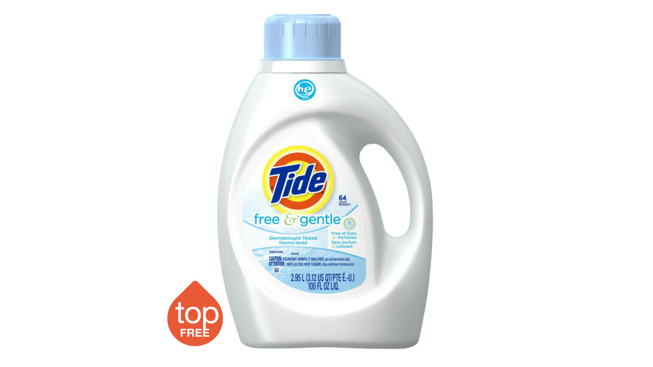 tide free and gentle laundry detergent