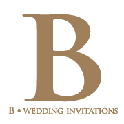 B Wedding Invitations