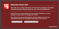 Example Malware Warning